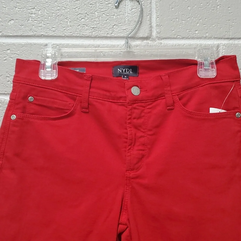 NYDJ Red Jean Shorts